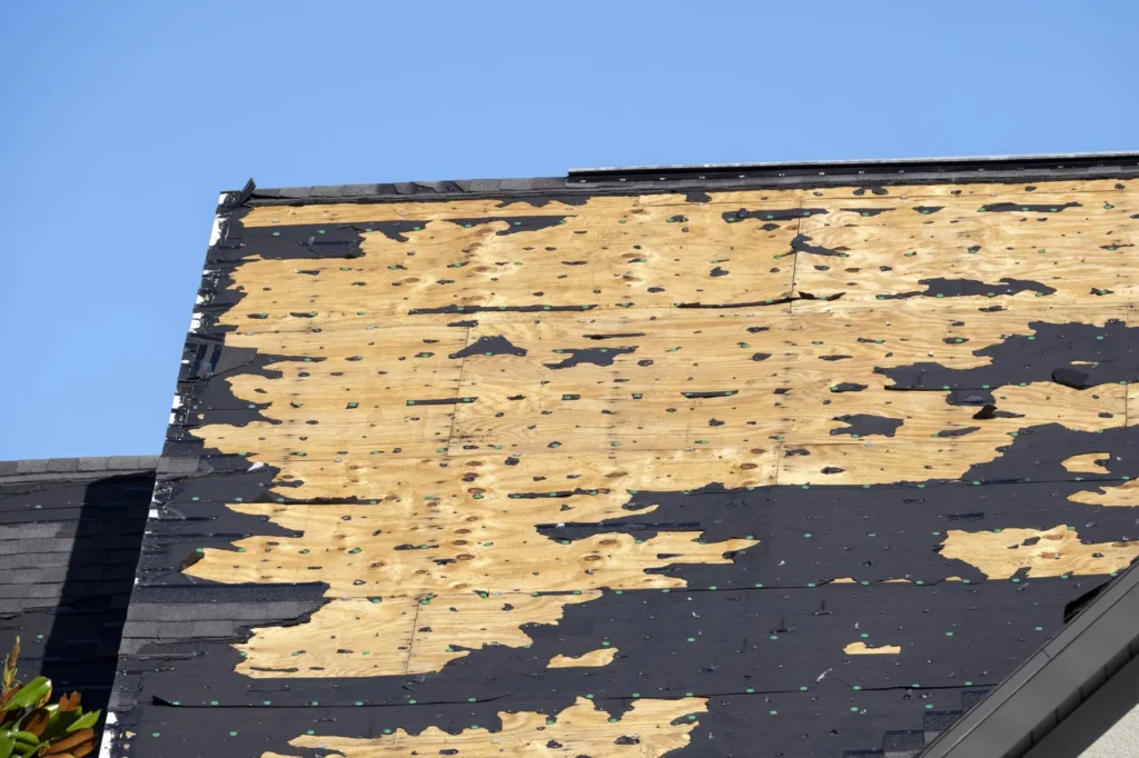 Aging roof